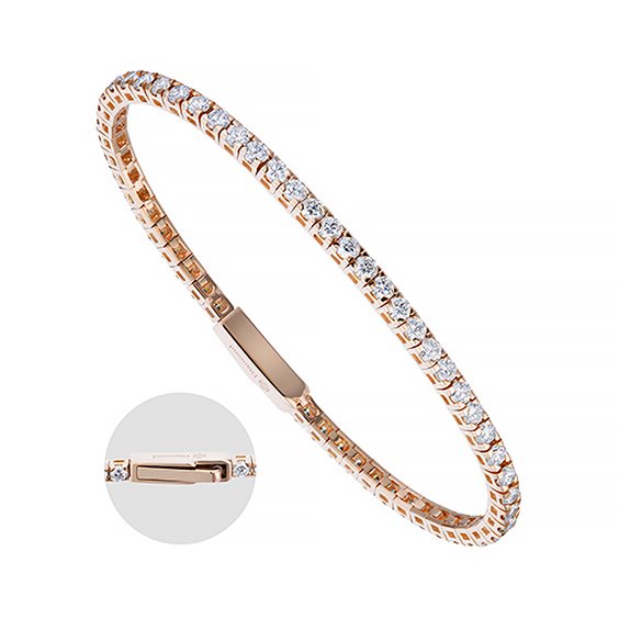 Bracciale X-Diamond Donna Classici in Oro rosa Diamante Lab Grown 1.16 Ct TE001BI - TE001BI